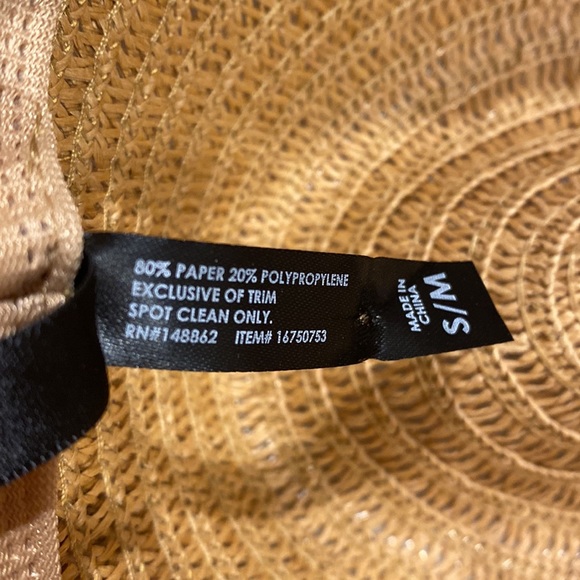 Torrid Straw Hat with Black Ribbon EUC - Picture 5 of 6